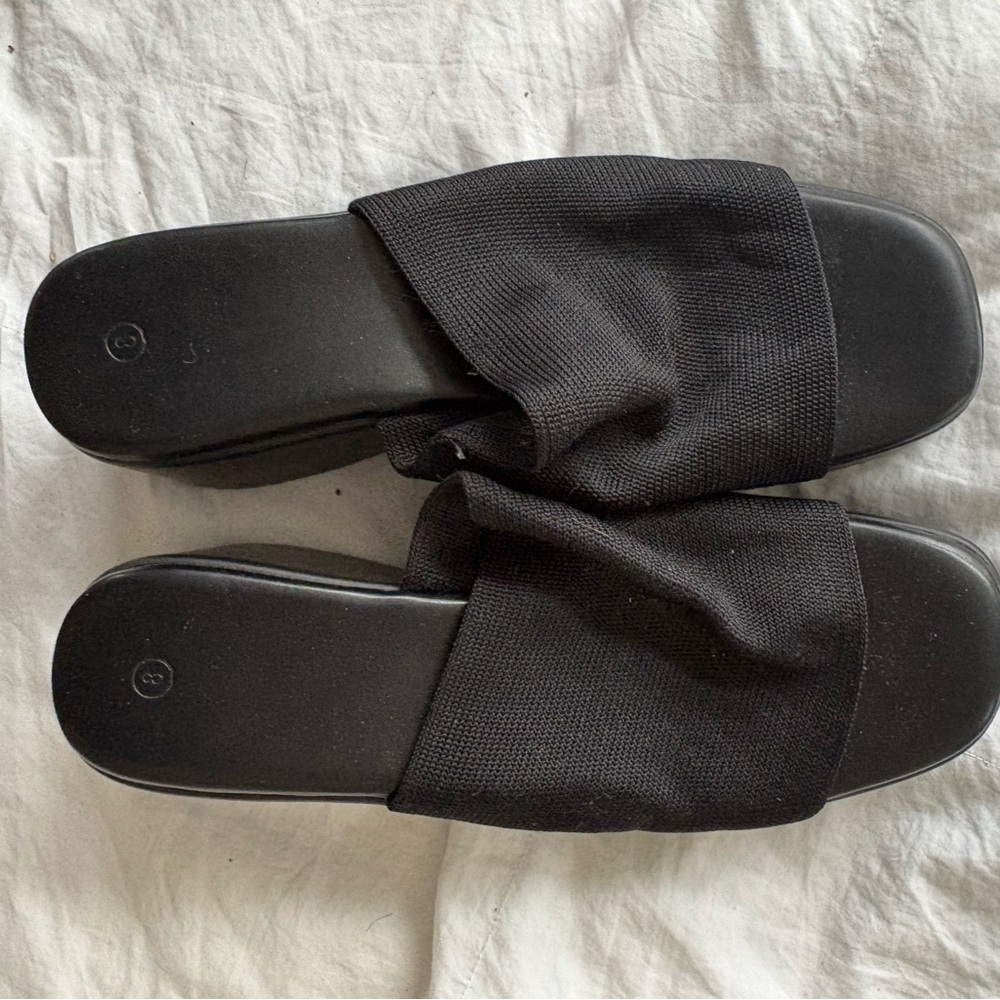 Women's Black Slide Sandals